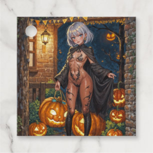 Trick or Treater, Brave Halloween Costume Girl Favour Tags