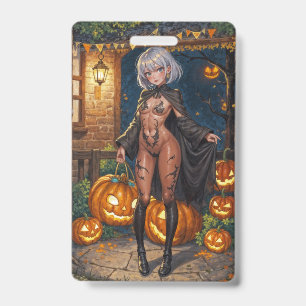 Trick or Treater, Brave Halloween Costume Girl ID Badge