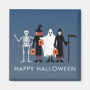 Trick or Treaters Halloween Magnet