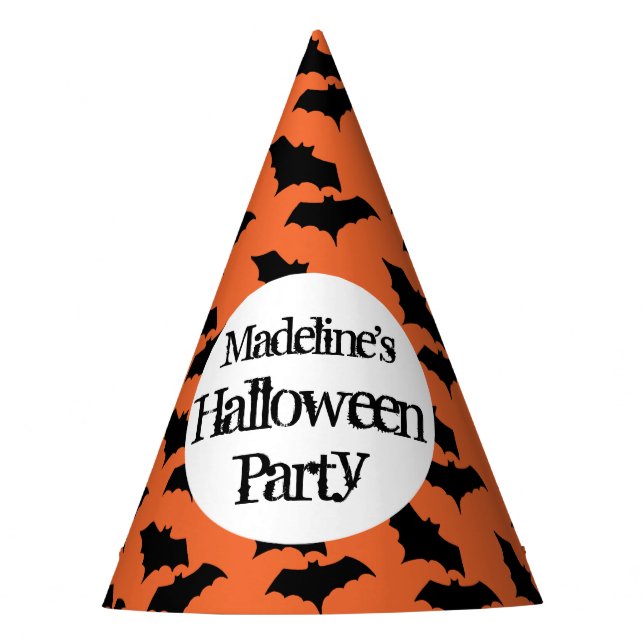 Trick or Treating Halloween Party Orange Kids Hat (Front)