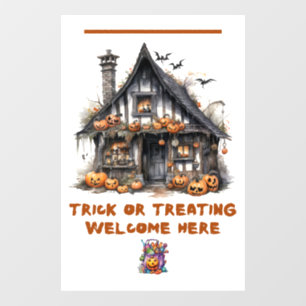 Trick or Treating Welcome Here Banner