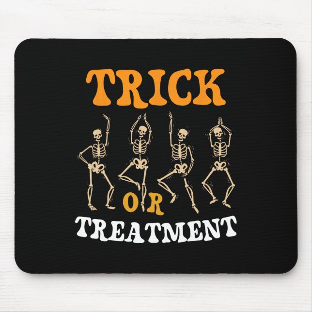 Trick Or Treatment Physical Therapy Skeleton Pt Ha Mouse Pad (Front)
