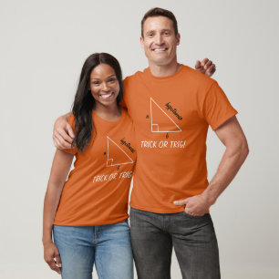 Trick or Trig Math Halloween Triangle Teacher Geek T-Shirt