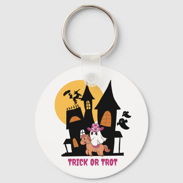 Trick Or Trot Key Ring (Front)