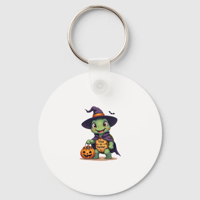 Trick-or-Turtle Key Ring (Front)