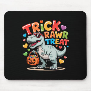 Trick Rawr Treat Dinosaur Trex Toddler Boys Hallow Mouse Pad