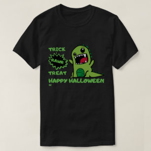 "TRICK RAWR TREAT" funny halloween dinosaur T-Shirt