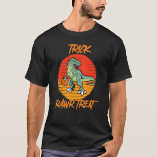 Trick Rawr Treat Halloween Rex Dinosaur T-Shirt