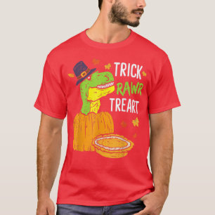 Trick Rawr Treat Halloween T Re Dinosaur Boy Kids T-Shirt