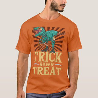 Trick Rawr Treat T-Rex Candy Halloween For 2880 T-Shirt
