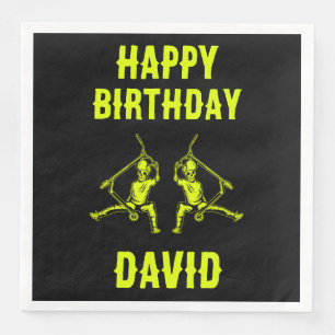 Trick Scooter Rider Birthday Napkin