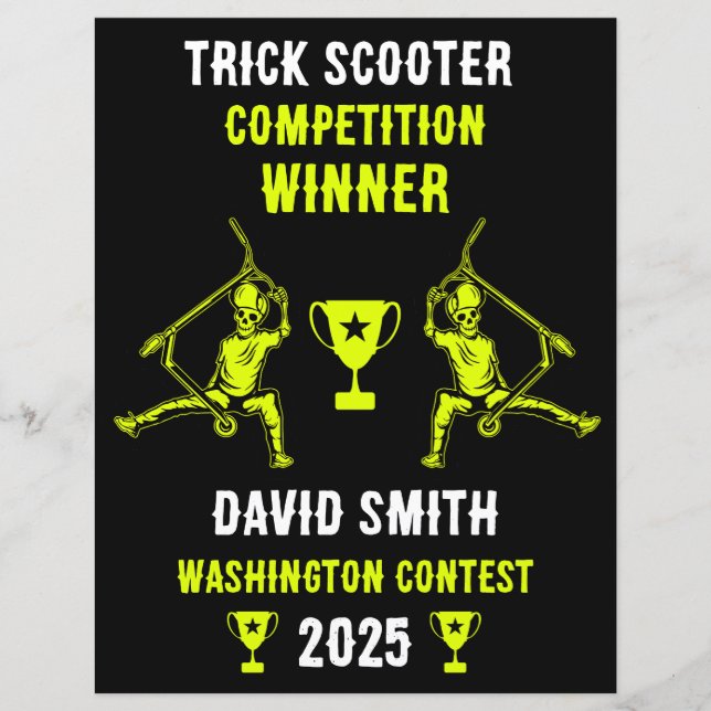 Trick Scooter Rider Prize (Front)