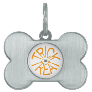 Trick Then Treat Pet Tag