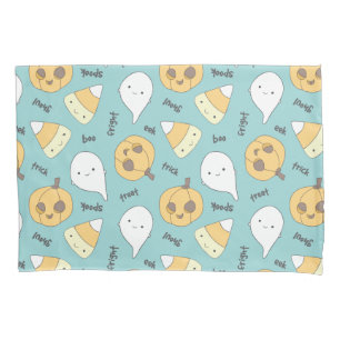 Trick Treat Boo Cute Halloween Pattern Pillowcase