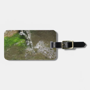 Trickling Waterfall Bubbling Water Custom Luggage Tag