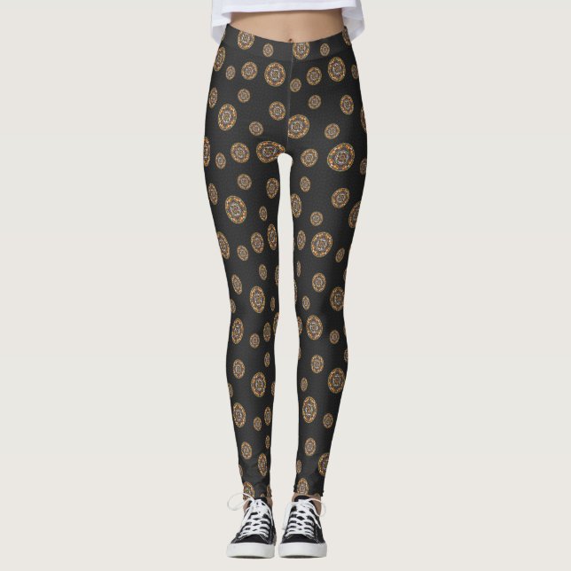 Tricks and Treats Mandala Leggings (Front)