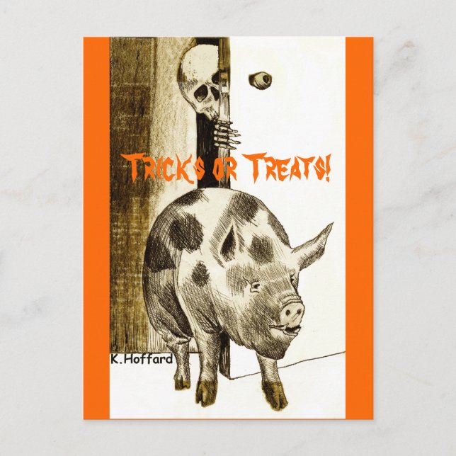Tricks or Treats! Postcard (Front)