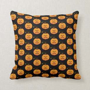 Tricks or Treats Pumpkin Cushion