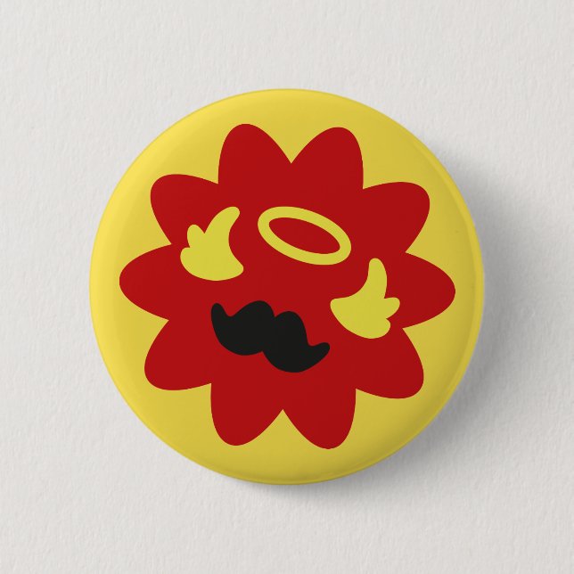 Trickster Angel 6 Cm Round Badge (Front)