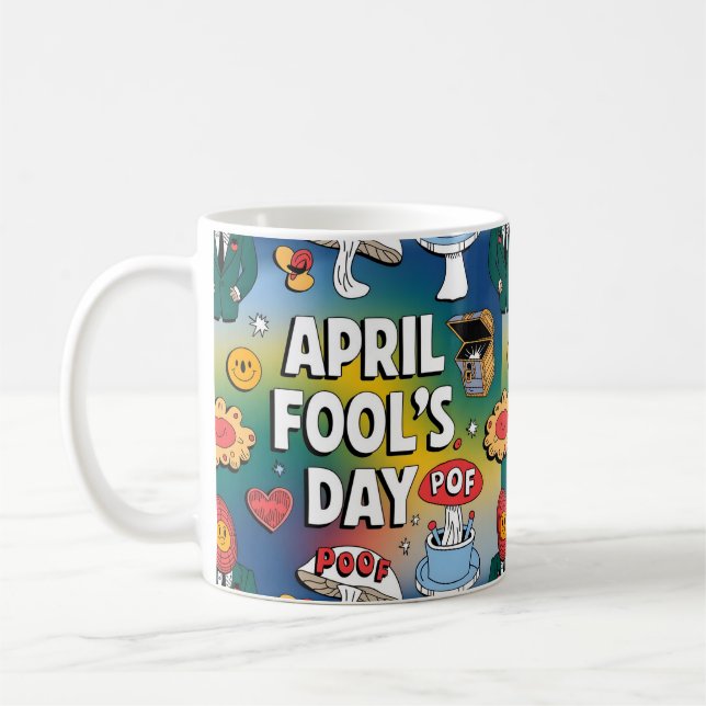 Trickster Day Fun Coffee Mug (Left)