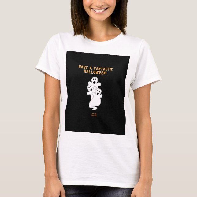 Trickster Ghosts Women's White Basic T Shirt (Front)