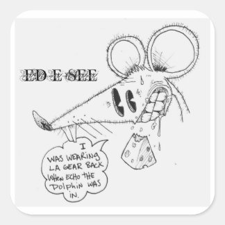TRICKY MOUSE SQUARE STICKER