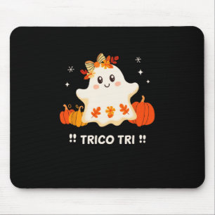 Trico Tri Cute Halloween Spooky Mexican Ghost Span Mouse Pad