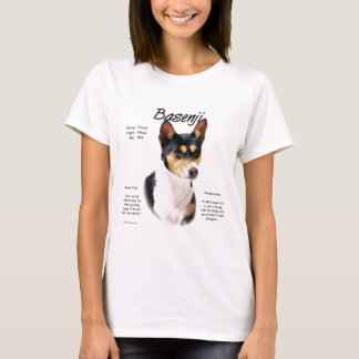 Tricolor Basenji History, All about Basenjis T-Shirt