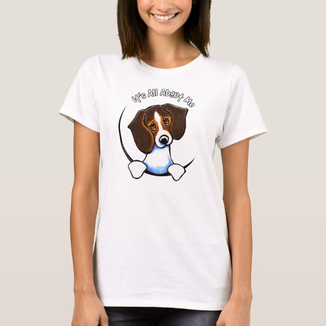Tricolor Beagle Its All About Me IAAM T-Shirt (Front)