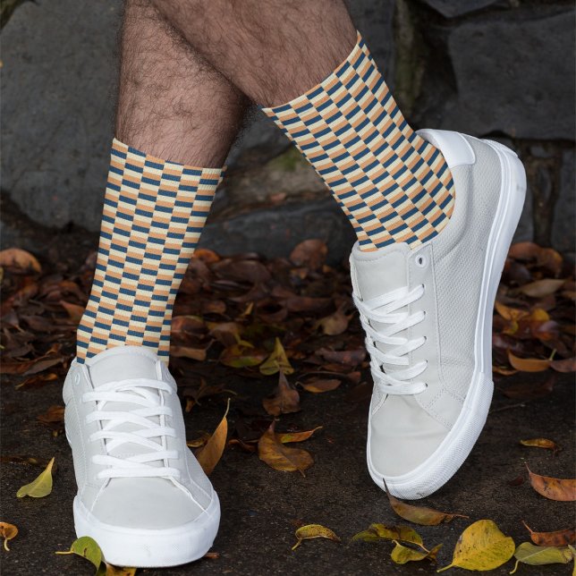 Tricolor (Blue, Yellow, Terracotta) Socks (Creator Uploaded)