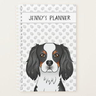 Tricolor Cavalier King Charles Spaniel Dog & Title Planner