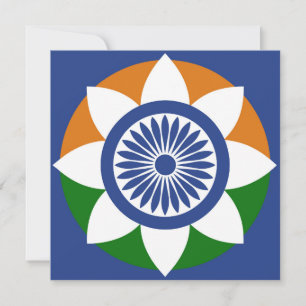 Tricolor Chakra Holiday Card