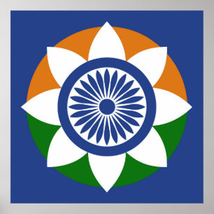 Tricolor Chakra Poster