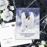 Tricolor Collie Angel & Cherub - Pet Loss Sympathy