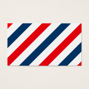 Tricolor Diagonal Stripes(blue, white, and red)