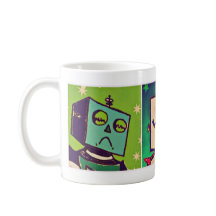 Tricolor Robots Mug
