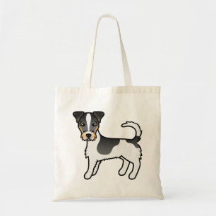 Tricolor Rough Coat Jack Russell Terrier Dog Tote Bag