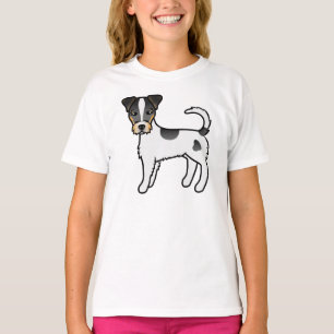 Tricolor Rough Coat Parson Russell Terrier Dog T-Shirt