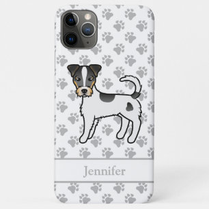 Tricolor Rough Coat Parson Russell Terrier & Name Case-Mate iPhone Case