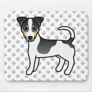 Tricolor Smooth Coat Jack Russell Terrier Dog Mouse Pad