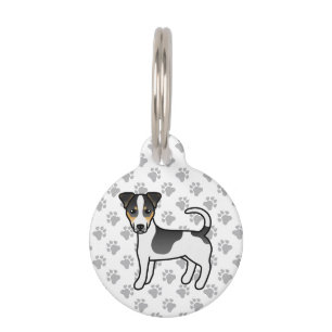 Tricolor Smooth Coat Jack Russell Terrier Dog Pet Tag