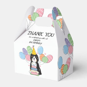 Tricolor Tibetan Terrier Dog Thank You Favour Box