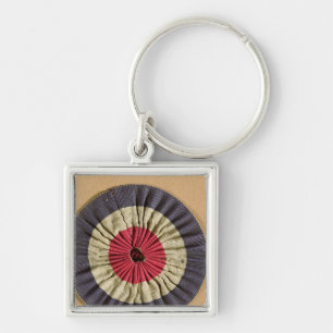 Tricolore rosette key ring