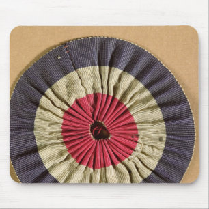 Tricolore rosette mouse pad