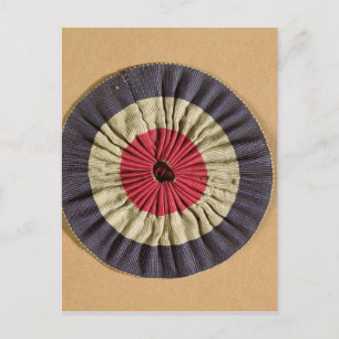 Tricolore rosette postcard