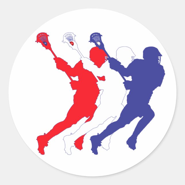 TricolorRWB.ai Classic Round Sticker (Front)