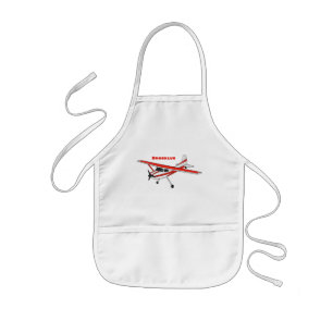 Tricycle gear aircraft cartoon kids apron