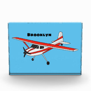 Tricycle gear aircraft cartoon photo block