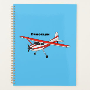 Tricycle gear aircraft cartoon planner
