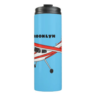 Tricycle gear aircraft cartoon thermal tumbler